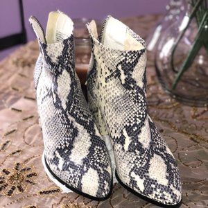 Steve Madden Snake Skin Booties